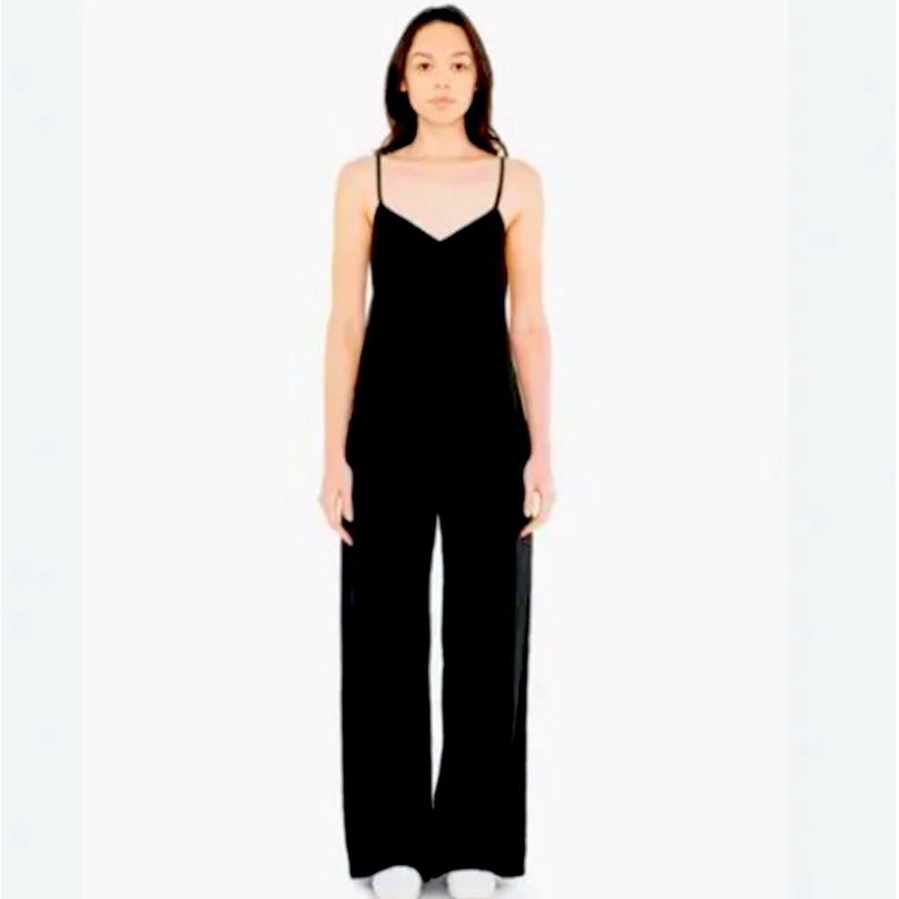 American Apparel black jumpsuit size small